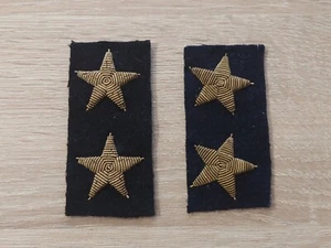 Soviet Military Chevron Navy Captain 2rd rank. USSR. Embroidery. Rare Patch - Picture 1 of 15