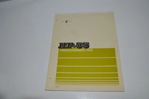 *CF* HP HEWLETT-PACKARD Programming Pad For HP-55 Calculator (CLC64) - Picture 1 of 2