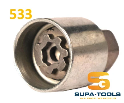 Original VW 533 Code P Felgenschloss Radsicherung Schlüssel Nuss, wheel lock - Image 1 of 4