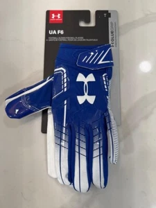 Guanti calcio Under Armour uomo F6 blu/bianco taglia media - Foto 1 di 3