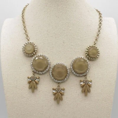 Collar Marrón Geométrico Tono Dorado 19" Foto 1 de 4