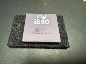 Vintage Intel i860 A80860XR-33 SX349 RISC CPU Ceramic RARE SSpec Retro Computing - Foto 1 di 2