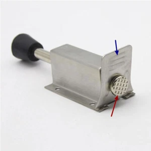 Foot Pedal Door Fixer No Drilling Stop Circle Doorstop Stainless Steel Fixator - Picture 1 of 11