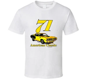 71 Cuda American Classic Musclecar Vintage Gift T Shirt - Picture 1 of 2