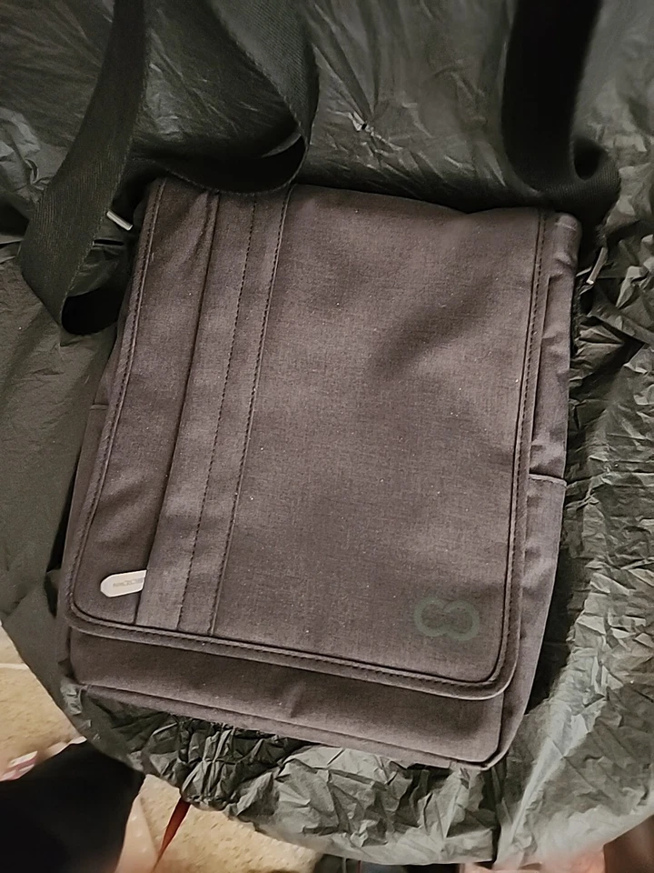 Вертикальная сумка-мессенджер CASECROWN College Charcoal 11 дюймов для планшета ноутбука КАЧЕСТВО! - Изображение 1 из 4