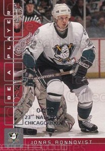 2001-02 BAP Memorabilia National Chicago Ruby #142 Jonas Ronnqvist