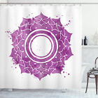 Rideau de douche violet mandala chakra imprimé éclaboussure pour salle de bain