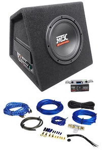Subwoofer alimentado MTX RTP8A 8" 120w RMS en caja de subcaja ventilada + kit de cables - Imagen 1 de 10
