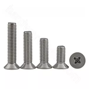 Tornillos de máquina contrahundidos M4 M5 M6 316 acero inoxidable Phillips tornillo plano - Imagen 1 de 4