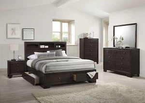 57 Espresso Solid and Manufactured Wood Nine Drawer Double Dresser - Picture 1 of 1