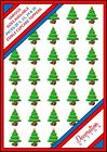 35 x Christmas Tree W/ Presents Edible Cupcake Cake Toppers Wafer Icing Xmas
