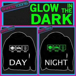 LOVE BEER DRINKING DADS FUNNY ADULTS & CHILDRENS GLOW IN THE DARK HOODIE HOODY - Picture 1 of 1