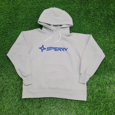 Винтажная женская толстовка с капюшоном 90-х Sperry S/M 19x20 укороченная сделано в США - Изображение 1 из 4