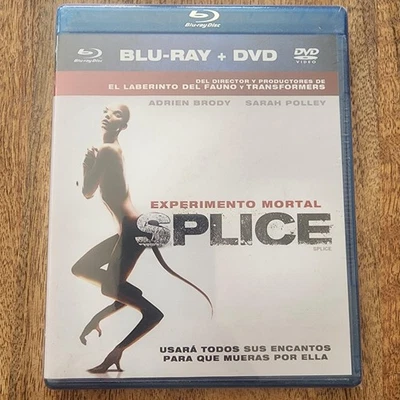Splice Experimento Mortal Blu-ray DVD Adrien Brody Sarah Polley Sci-Fi Nuevo - Image 1 of 3