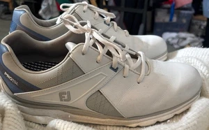 FootJoy Pro SL BOA Golfschuhe Herren 9 Medium weiß Leder ohne Spikes Komfort FJ gebraucht - Bild 1 von 7