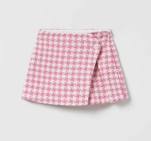 Skirt short pink ZARA KIDS 11-12 Y NEW WT - Picture 1 of 5
