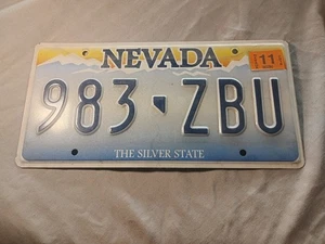 Nevada Nummernschild 983-zbu Last Tab 11 2018 - Bild 1 von 2
