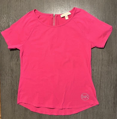 Camisa de mujer Michael Kor con cremallera trasera manga corta talla L Foto 1 de 4