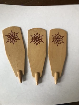 金字塔桨替换零件 3 每个刀片适用于德国圣诞旋转木马 — 第 1/4 张图片