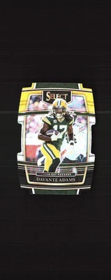 2021 Panini Select Gold/Black Die Cut Davante Adams Green Bay Packers #14 - Image 1 of 2