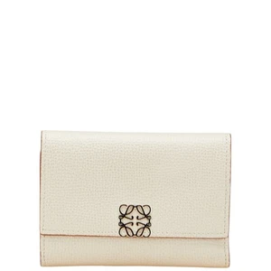 LOEWE anagram Vertical wallet small Tri-fold wallet Women 【Used】 - Picture 1 of 15