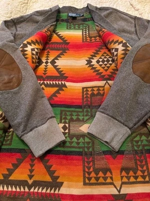 Ralph Lauren Polo Southwestern Sportsman Aztec Indian Cardigan Shirt Jacket XXL - Image 1 of 4