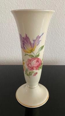 Alka Kunst Kronach Bavaria Vase, Höhe ca.  25 cm, vintage mit Goldrand - Bild 1 von 4