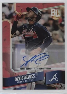 2024 Topps Big League Wrapper Redemption Red Foil 5/5 Ozzie Albies #WRA-OA Autogramm - Bild 1 von 3