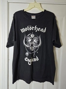 Vintage 90s Motorhead England T Shirt Mens XL Single Stitch Everything Louder - Picture 1 of 5
