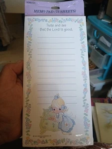 Vintage Punze 75 Blatt Notizblock Precious Moments versiegelt neu Notizblock - Bild 1 von 6