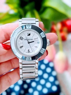 Swarovski Ladies Watch Octea Sport Stainless Steel 999982 Date Diver Special Ed. - Image 1 of 4