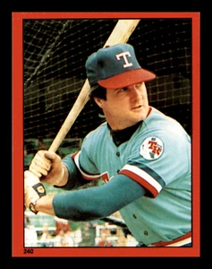 1982 Topps Stickers Jim Sundberg  Texas Rangers #240 Near Mint NM - Picture 1 of 2