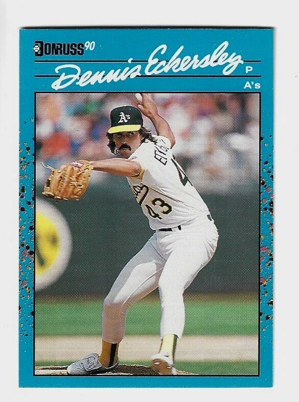 1990 DONRUSS BEST OF THE AMERICAN LEAGUE #12 DENNIS ECKERSLEY OAKLAND A'S - Image 1 of 1