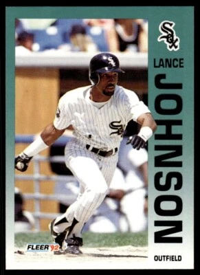 1992 FLEER LANCE JOHNSON #87 CHICAGO WHITE SOX 963 - Image 1 of 2