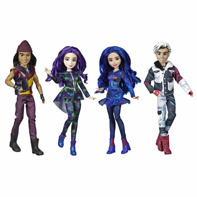 Disney Descendants 3 Isle of The Lost Collection Dolls Pack of 4