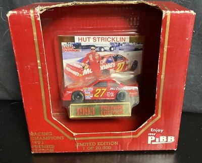 RACING CHAMPIONS Premier Edition 1993 sombrero Stricklin Mr. Pib edición limitada 1/64 Foto 1 de 4