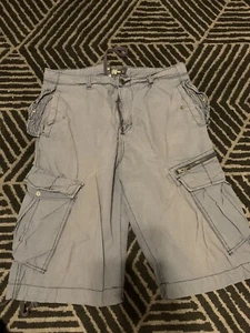 Men’s H&M White Linen Cargo Shorts Man’s Size 34 - Picture 1 of 6