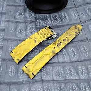 22mm/18mm Matte Exotic Leather Watch Band Minimalist Design   - Picture 1 of 10