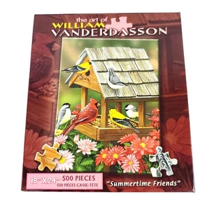 Spring Summertime Bird  Puzzle 550 Pieces The Art of William Vanderdasso Friends - Picture 1 of 7