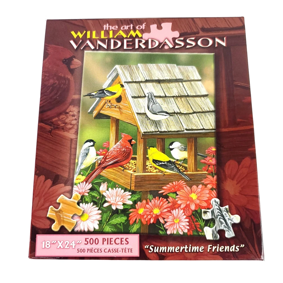 Karmin Backyard Birds 500 PC Jigsaw Puzzle William Vanderdasson