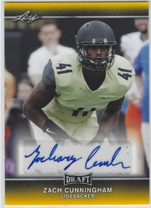 Leaf Draft Zach Cunningham 2017 automático radiocontrol #A-Zc1 Vanderbilt Commodores - Imagen 1 de 2