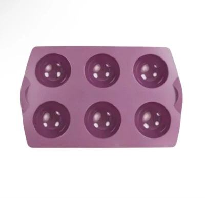 Tupperware Tupperchef Silicona Cúpulas para Hornear Púrpura Nuevo Capacidad 6 X 1/4 Taza Foto 1 de 2
