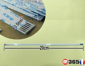 NAPPE 6 pins (connecteur en opposé face) cable standard 20cm largeur 0.35cm - Bild 1 von 1