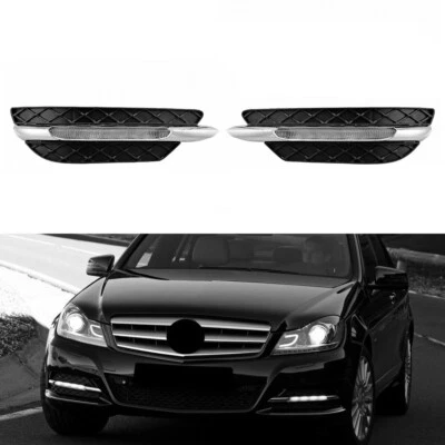 LED DAYTIME RUNNING FOG LIGHT LAMP DRL FOR MERCEDES BENZ W204 C-CLASS 2011-2013 - Image 1 of 4