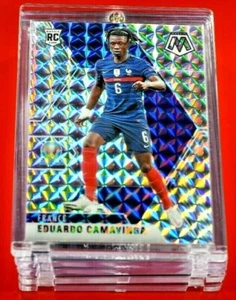 Mosaic Silver Prizm Eduardo Camavinga France UEFA Parallel Refractor Rookie RC - Picture 1 of 5