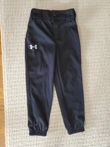 Under Armour Boys Baseball Pants Black Size 5 - Picture 1 of 9