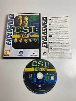 CSI: Crime Scene Investigation Deadly Intent PC DVD-ROM Complete in Box - Tested - Image 1 of 4