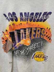 Vintage 90s Los Angeles Lakers Off the Street! Shirt Size Medium single stitch - Picture 1 of 7