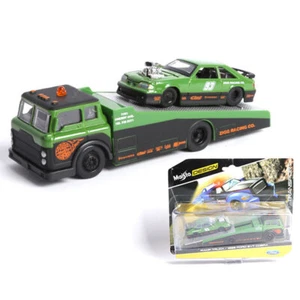Ramp Truck with Ford Svt Cobra Trailer Model Car Diecast Toy Cars for Boys Kids - Picture 1 of 3