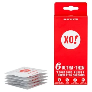 XO! Ultra-Thin Righteous Rubber Condoms, PETA-Certified Vegan, Fairly-Traded - Picture 1 of 6